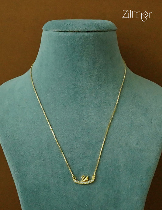 NG101888 - Swan Pendant Daily Wear Simple Necklace