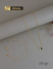 KY1011789 - Simple pendant Necklace & pair Anklet Combo 4-Zilmor