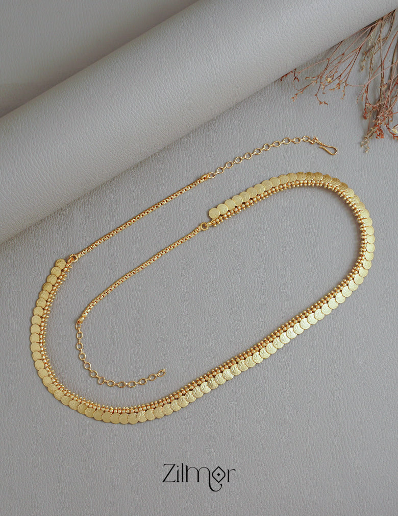 SN1011722 - Traditional Lakshmi Coin Hip Chain 4-Zilmor
