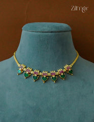 KY1011855 -  Gold Plated Kerala Traditional Palakka Necklace