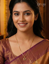 18k Gold Plated Anti-Tarnish AD Stone Pendant Simple Necklace (color option) - CL1012272