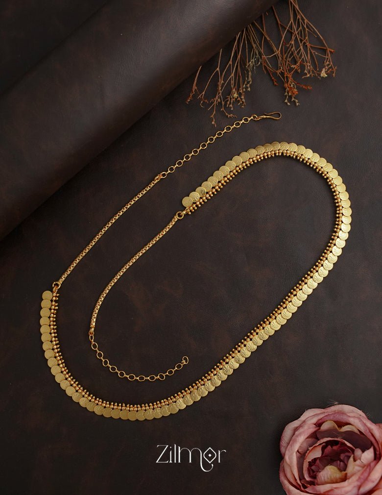 SN1011722 - Traditional Lakshmi Coin Hip Chain 1-Zilmor
