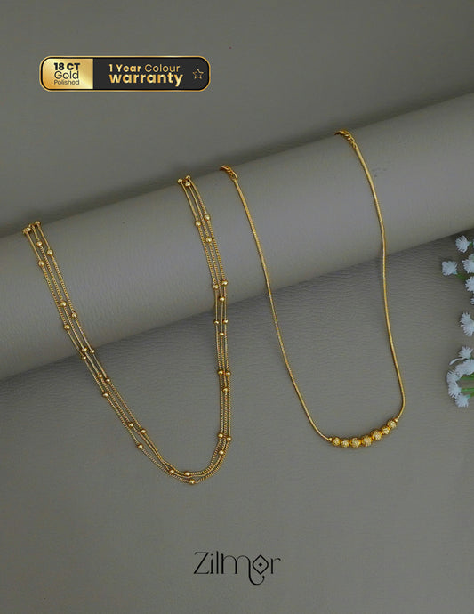 KY1011837- Anti Tarnish layer & Simple Necklace Combo 1-Zilmor