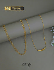 KY1011837- Anti Tarnish layer & Simple Necklace Combo 1-Zilmor