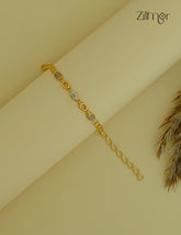 PP101870- Gold Toned AD Stone Daily Wear Bracelet