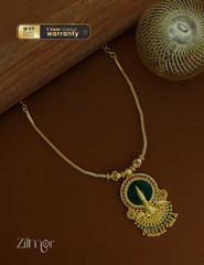 ZR1011934- Gold Plated Kerala Traditional Palakka Kathakali Necklace 2-Zilmor