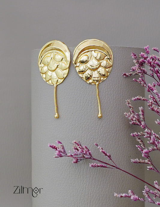 ZA1011877 - Gold Color Bugadi Earrings 1-Zilmor