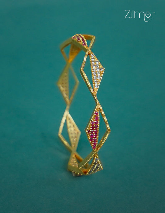 18k Gold Plated Anti-Tarnish AD stone Bangle - CL1012314