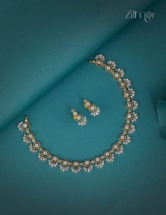 Premium Antique Necklace set with Earring - BH100364