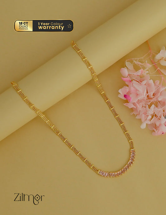 KT1011956 - Anti tarnish CZ Diamond Necklace