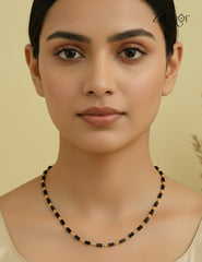 Simple Crystal Stone Mangalsutra Necklace - CL1012089