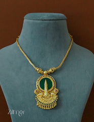 ZR1011934- Gold Plated Kerala Traditional Palakka Kathakali Necklace 3-Zilmor