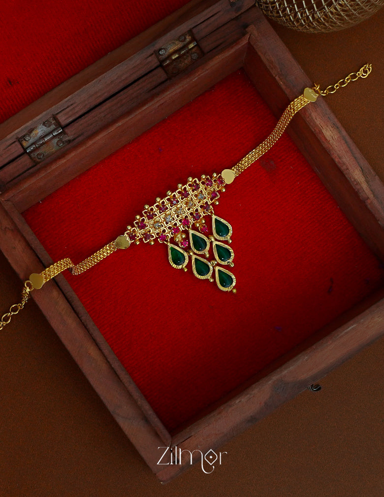 PP1011947 -  Gold Plated Kerala Traditional Palakka Choker Necklace 1-Zilmor