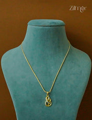 18k Gold Plated Anti-Tarnish AD Stone Pendant Simple Necklace - CL1012227