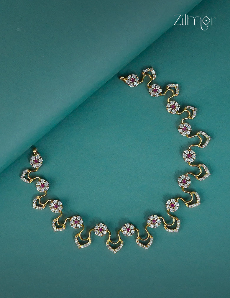 Premium Antique AD Stone Necklace - CL1012311