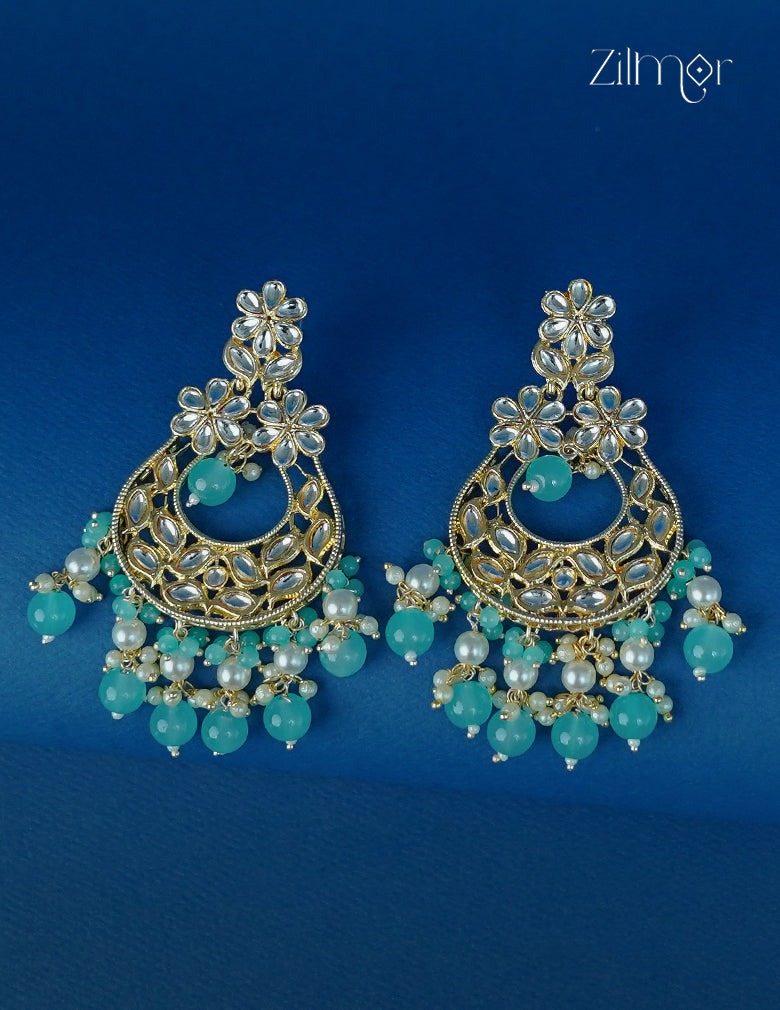 Designer Kundan Party Earrings - CL1012308