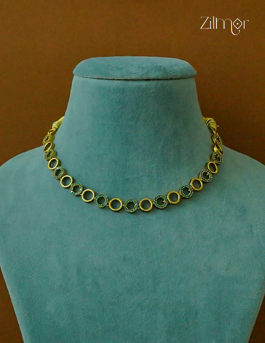 Premium Antique AD Stone Necklace -CL1012087