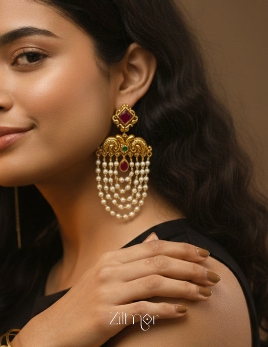 SN101670 - Antique Pearl Earrings