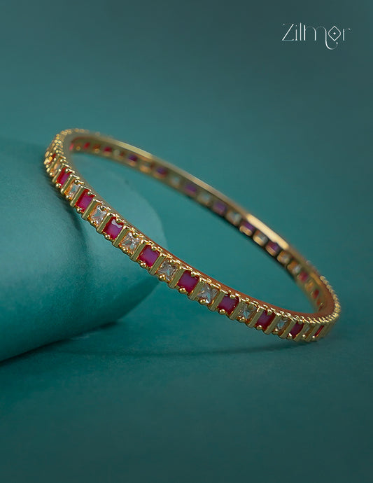 18k Gold Plated Anti-Tarnish AD stone Bangle -CL1012296