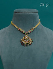 Premium Antique AD Stone Pendant with Necklace - CL1012258