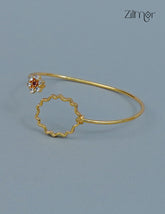 Gold Plated Openable Bangle - CL1012246