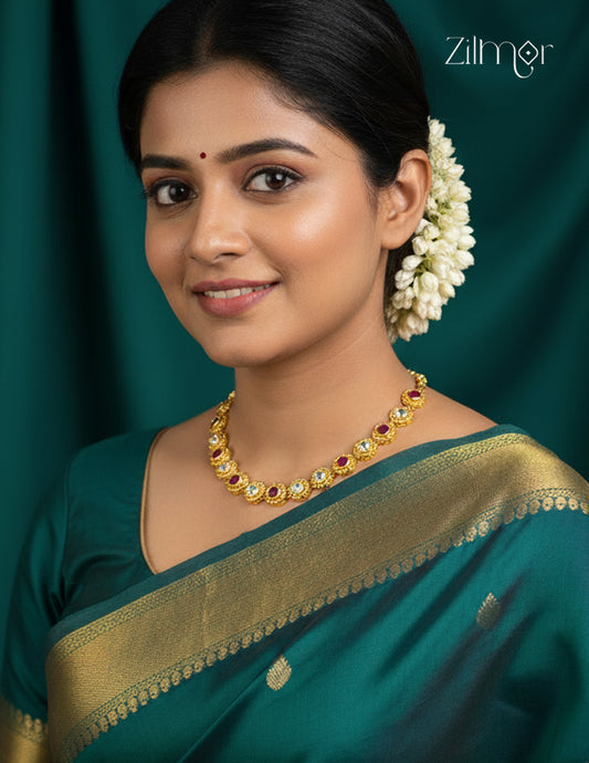 Gold Plated AD Stone Necklace - CL1012260