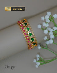 SG1011890 - Gold Plated Palakka Statement Bangle 2-Zilmor