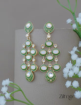 FS1011240 - Meenakari Kundan Long Earrings 1-Zilmor