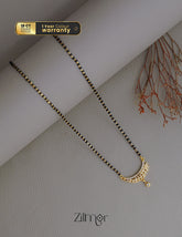 SR100553 - Gold Plated AD Stone Pendant Traditional Mangalsutra Necklace 1-Zilmor