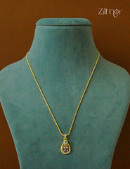 18k Gold Plated Anti-Tarnish AD Stone Pendant Simple Necklace - CL1012244