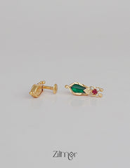 PP101638 - Gold tone Lakshmi coin & Nagapadam Necklace with Earrings set 9-Zilmor