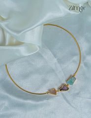 Collar Hasli with Natural Raw Stone Pendant Necklace - CL1012270