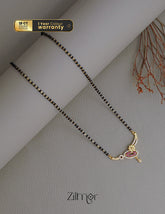 SR100560 - Gold Plated AD Stone Pendant Traditional Mangalsutra Necklace 1-Zilmor