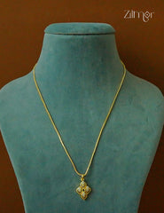 18k Gold Plated Anti-Tarnish AD Stone Pendant Simple Necklace - CL1012238