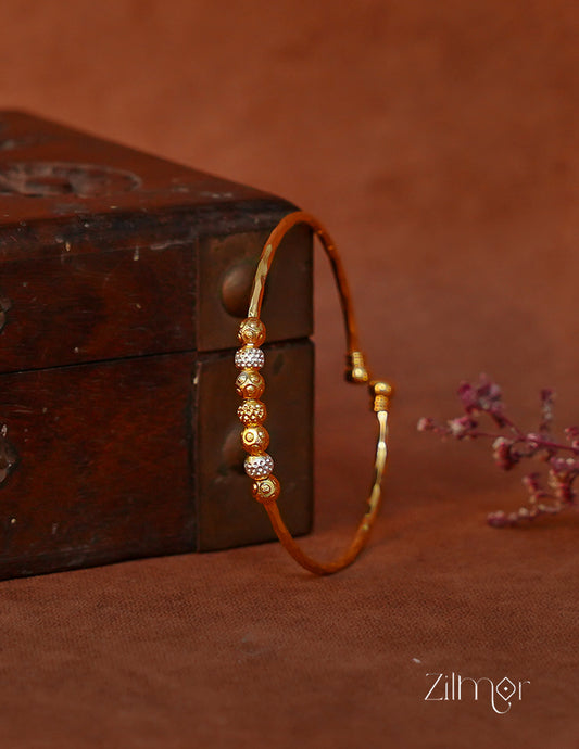 PP1011943- Gold Plated Adjustable Ball Bracelet Bangle 2-Zilmor