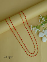 SG1011969- Double Layer Coral Beaded Chain Necklace (Color option)