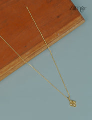 18k Gold Plated Anti-Tarnish AD Stone Pendant Simple Necklace - CL1012238