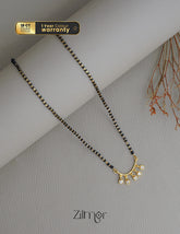 KD100754 - Gold Plated AD Stone Pendant Traditional Mangalsutra Necklace 1-Zilmor