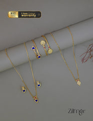 KY1011781 - Palakka &Kaashu Necklace Set with Matching Bangle combo (color option) 3-Zilmor