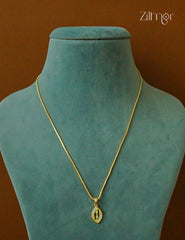 18k Gold Plated Anti-Tarnish AD Stone Pendant Simple Necklace - CL1012236