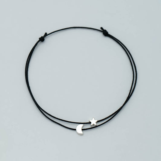 KY101525  - Star & Moon Anklet