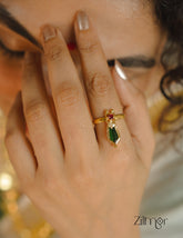 PP101106 - Gold Plated Adjustable Nagapadam Ring 1-Zilmor