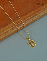18k Gold Plated Anti-Tarnish AD Stone ButterFly Pendant Simple Necklace - CL1012242