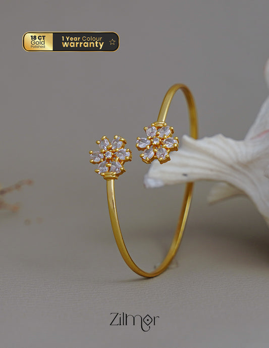 KF101689 - Gold Plated Adjustable Bangle 2-Zilmor
