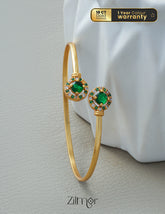 KF1011221 - Gold Plated Adjustable Bangle 1-Zilmor