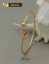 KI101060 - Gold Plated Adjustable Bangle 1-Zilmor