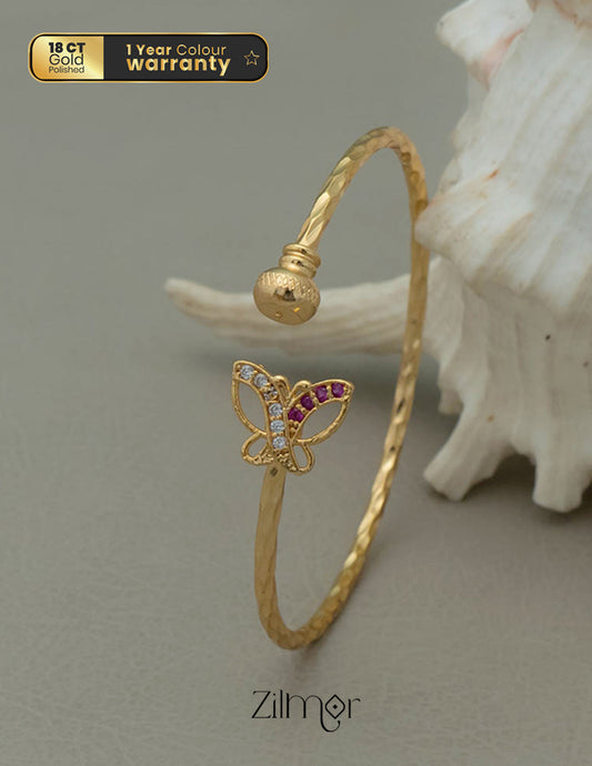 KI101060 - Gold Plated Adjustable Bangle 1-Zilmor