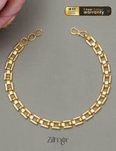 KY101770 - Anti Tarnish Block Chain Bracelet 1-Zilmor