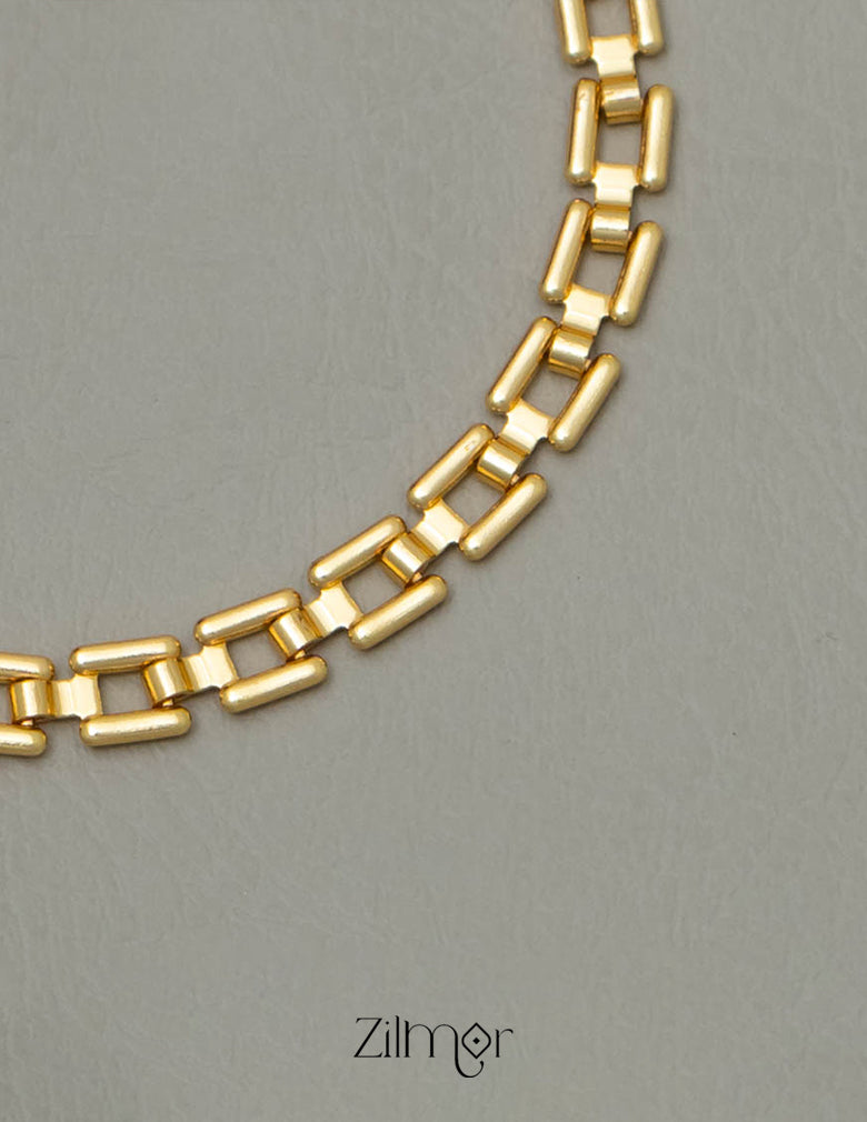 KY101770 - Anti Tarnish Block Chain Bracelet 2-Zilmor