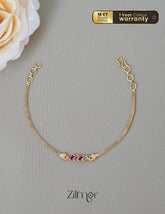 TR101999 - Gold Plated Stone Bracelet